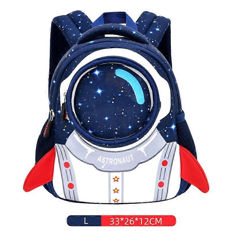 Drop  3D Rocket Kids Backpack Anti-lost Astronauts School Bags Waterproof Cartoon Girls Backpack Mochila Infantil