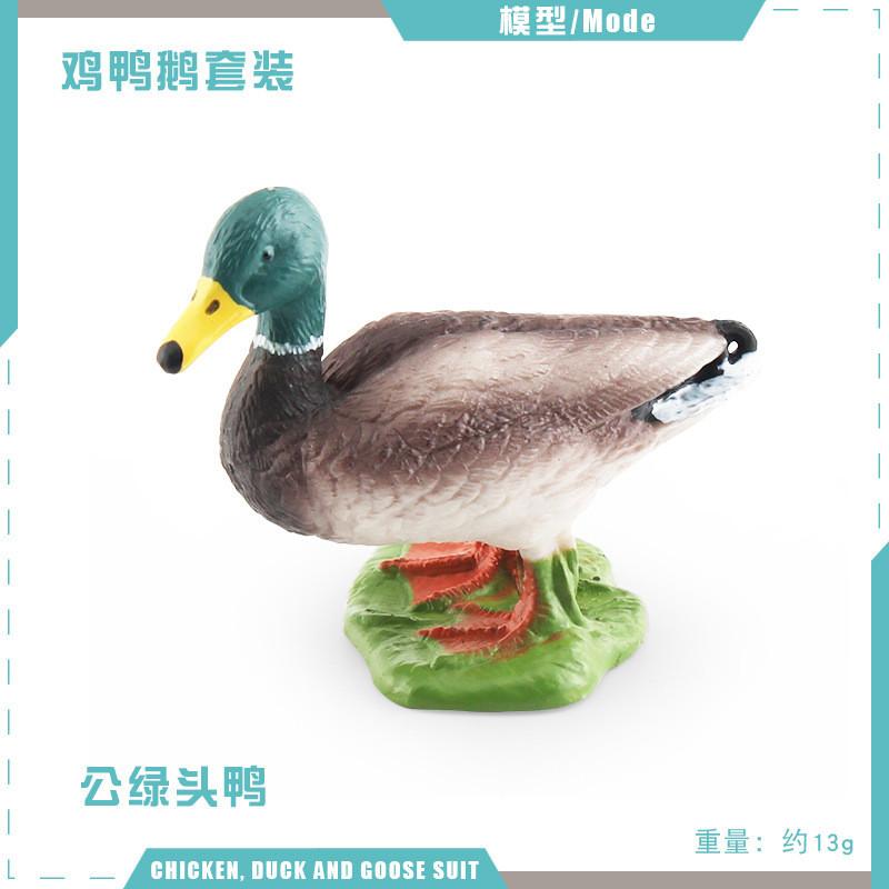 

Stunning Realistic Chicken Duck Goose Pvc Models For Tabletop Decoration And Educational Use Green Duck 13g