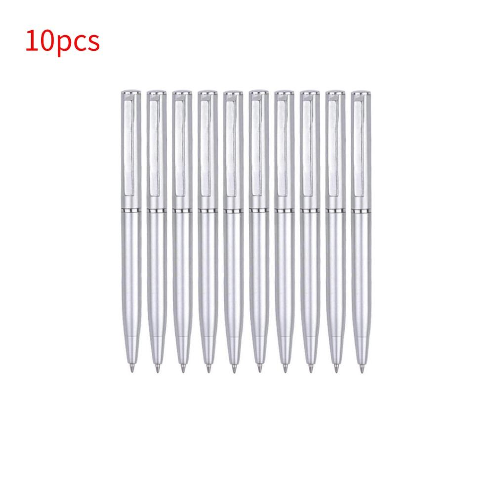 Hochwertiger Metall-Kugelschreiber Stahl Schreib- und Stiftzubehör Schreibwaren Schreibwerkzeuge Drehmechanik-Kugelschreiber 1-30 Stück