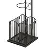 Sports Ball Storage Rack Stable Basketball Holder for Household Garage Rugby Black