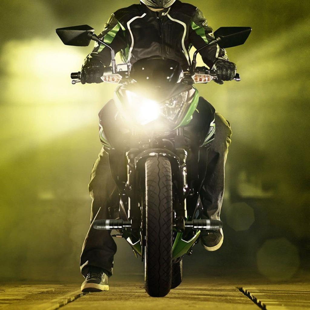 Teagle Bran Engine Guard, Muffler Guard, Slider Protector, Bike Crash Frame, Universal Use, Left and Right Pair Set M8 (Silver)