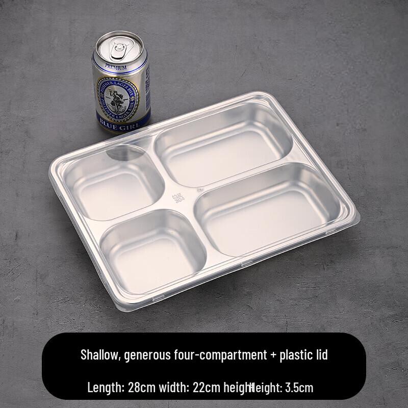 304 Stainless Steel Divided Lunch Tray