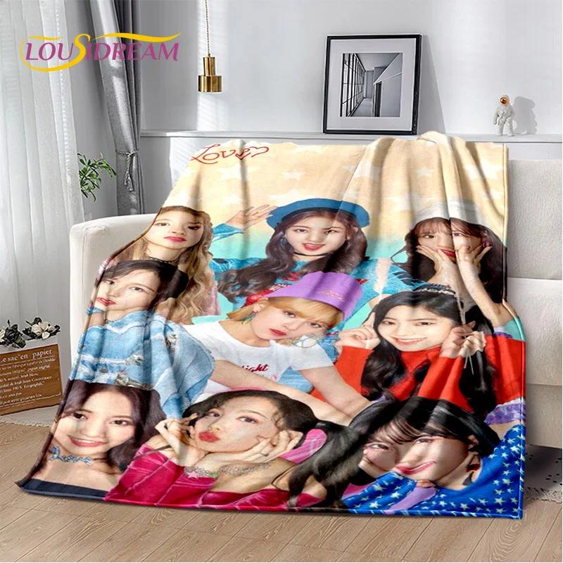 3D TWICE KPOP Korean Girl Group Momo Sana Soft Blanket,Flannel Blanket Throw Blanket for Living Room Bedroom Bed Sofa Picnic Kid