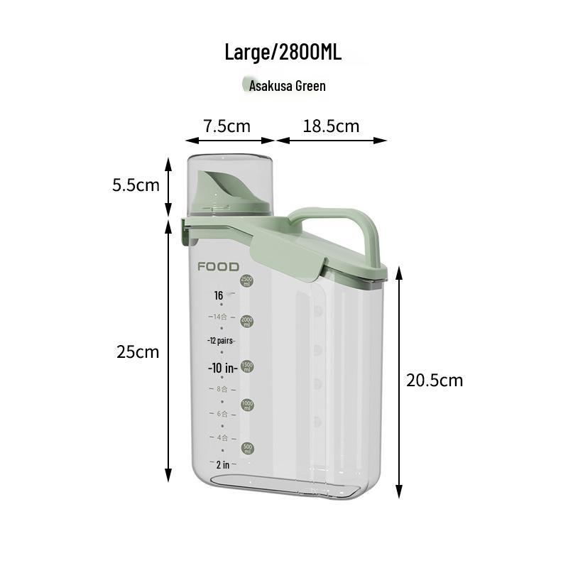 Recipient etanș pentru depozitarea orezului și cerealelor în stil japonez