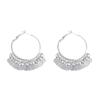 Sparkling Geometric Sequins Fringed Earrings Women'S Metal Cold Wind Temperament High-End Earrings