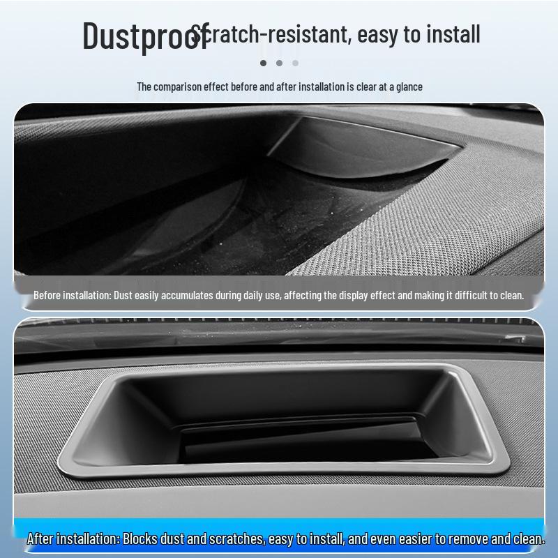 Compatible with 25 BYD Tang L Models: Curved Screen Soft Film HUD Protector & Dashboard Dust Cover.