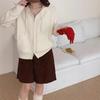Drawstring Hooded Sweater Jacket Women's Autumn and Winter New Lazy Style Knitted Cardigan College Style Sweater