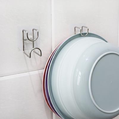 Haushalt Wandmontage Küche Badezimmer Waschtisch Hänger Haken Aufbewahrungsregal Halter ARI