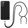 Coque de Protection - PROSHOP - pour Samsung Galaxy S21 Plus - Silicone Souple - Noir - Avec Chaîne