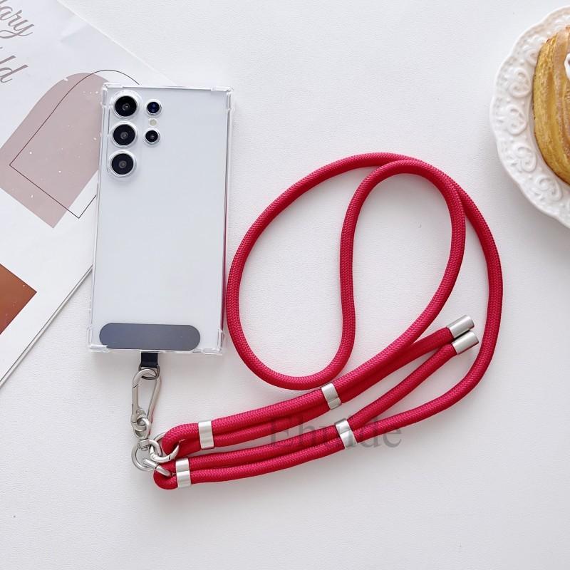 Adjustable Strap Case for OPPO Reno 14 14F 13 13F 12 11 12F Realme 15 Pro C71 C63 C65 Crossbody Cord Lanyard Transparent Cover