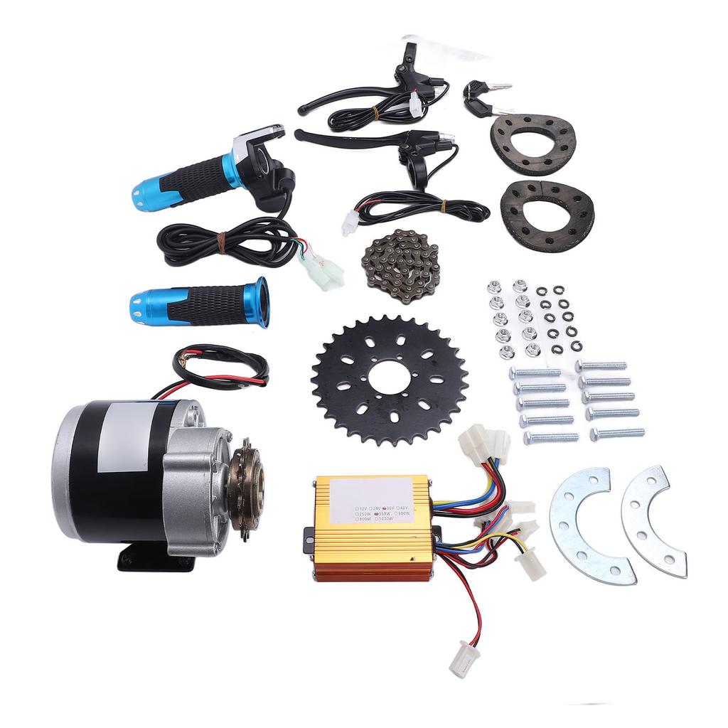 36V 350W 16T Brushed Gear Motor Kit CW CCW Reduction Motor Modification Kit for Electric Scooters Cycles