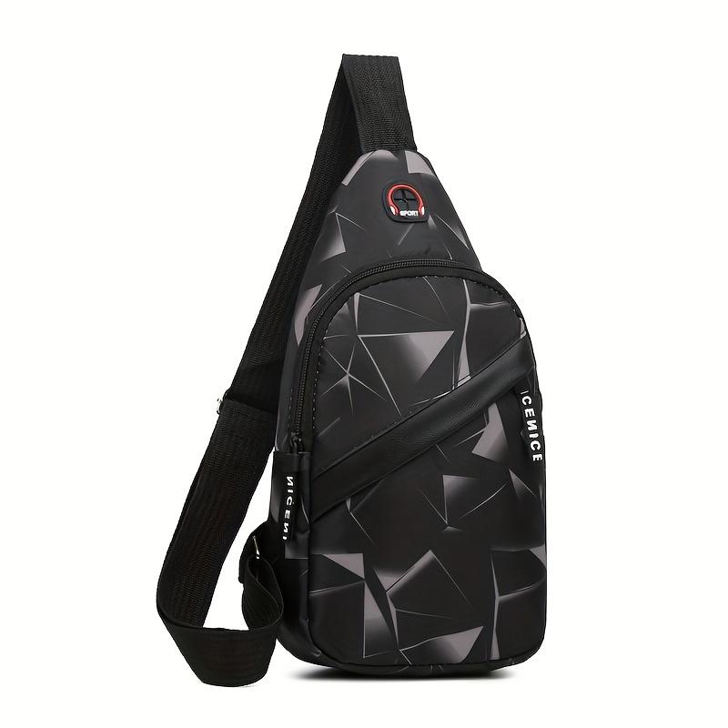 Large Capacity Shoulder Bag, Stylish Chest Bag, Lightweight Outdoor Sports Crossbody Bag, Casual Couple'S Backpack