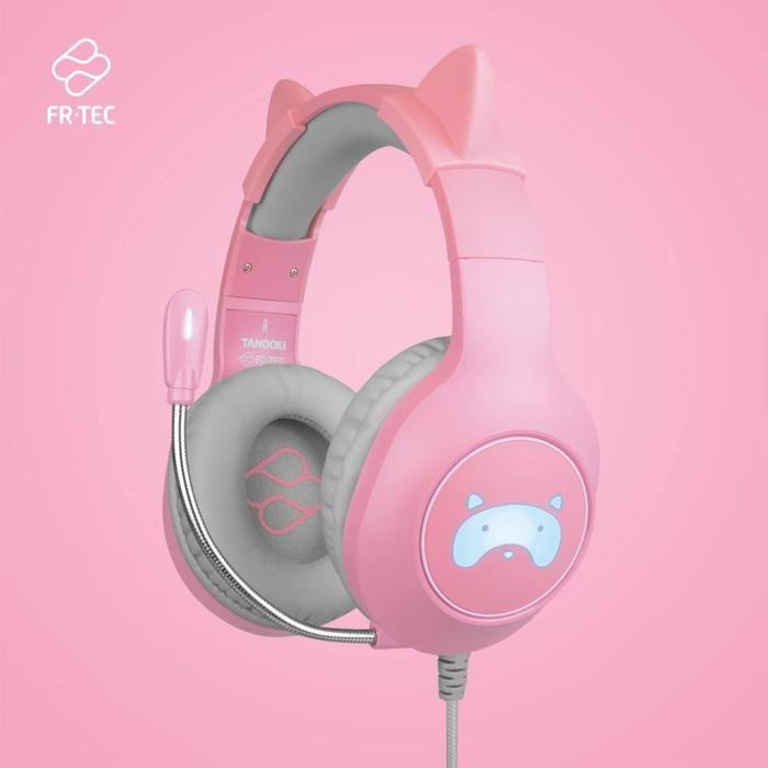 Tanooki Gaming-Headset mit Katzenohren