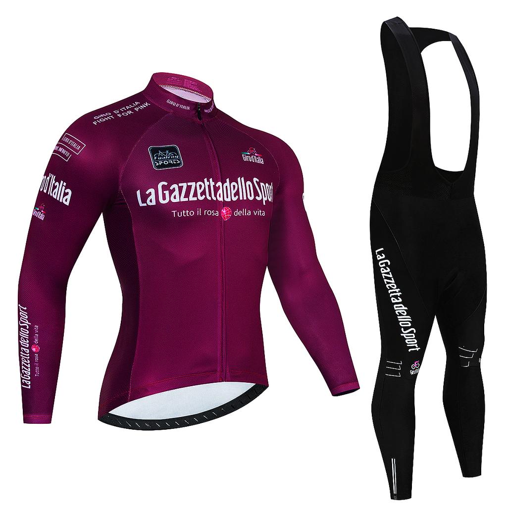 2026 Cycling Jersey Tour De Italia Giro Autumn Riding Long Sleeves Cycling Set Bicycle Clothing Spring Breathable Bike Clothes