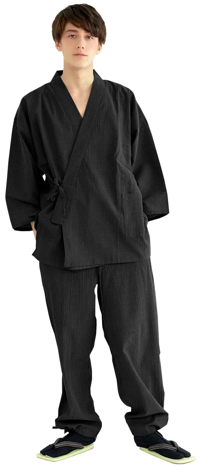 

Самуэ для размера 14 [Kyoetsu] Мужской, Летний, Хлопок, Ива, (Л, Черный) чёрный