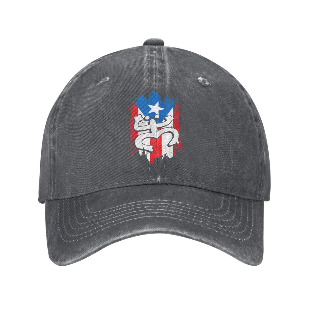 Puerto Rico Coqui Taino Symbol Puerto Rican Flag Frog Retro Casual Baseball Cap For Unisex Adult Summer Trucker Hat Snapback Cap