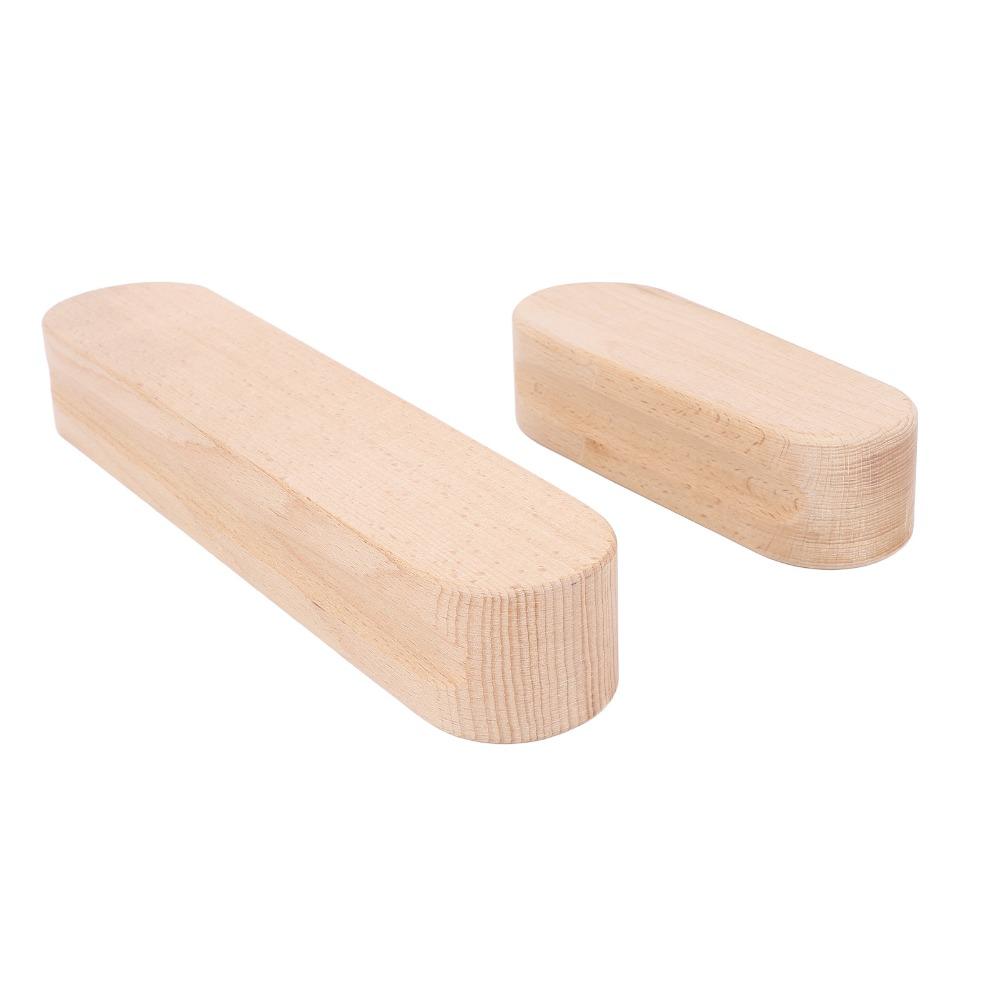 2Pcs Double Side Grooved Sewing Press Block Solid Heavy Wood Quilting Tool  Quilt Quilting Work