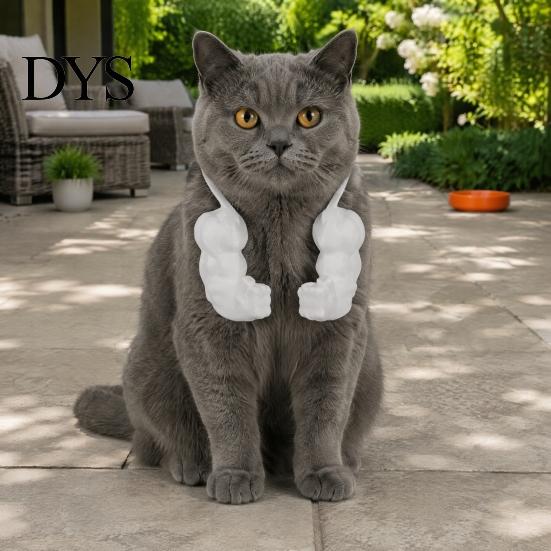 3D Printed Cat Toy Muscle Arm, Funny Photo Prop, Muscular Props Pet Shoulder Attachment for Feline Cosplay Costume Party Accessories Lightweight