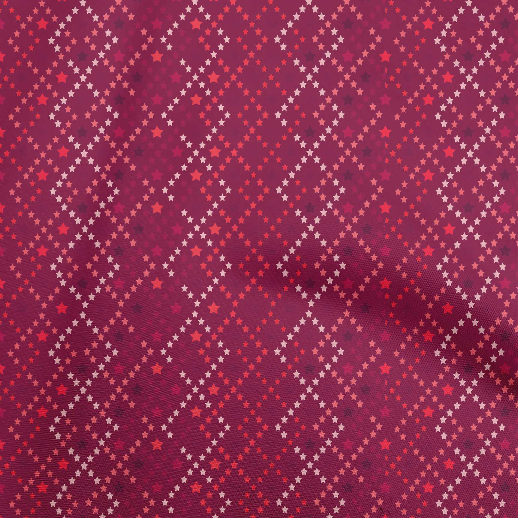 

oneOone Cotton Flex Brown Fabric Dot Sewing Material Print Fabric By The Yard 40 Inch 42 Inch Wide - Viscose Chiffon червоний