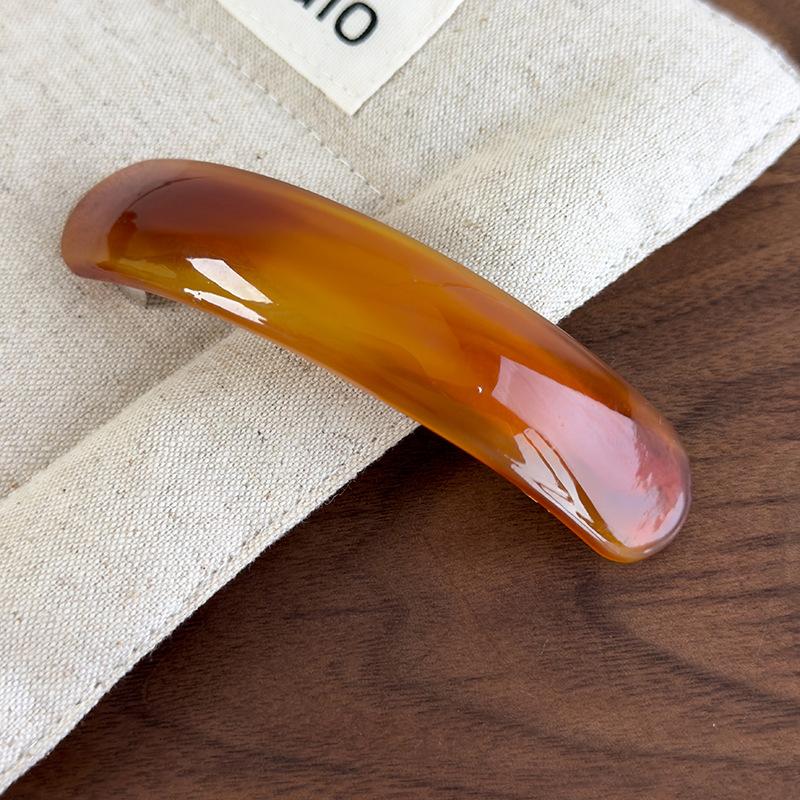 Retro Bogenform Acetat Haarnadeln Federklemme Bunte Haarspangen für Frauen Elegant Exquisit Haarspangen Mode Haarschmuck