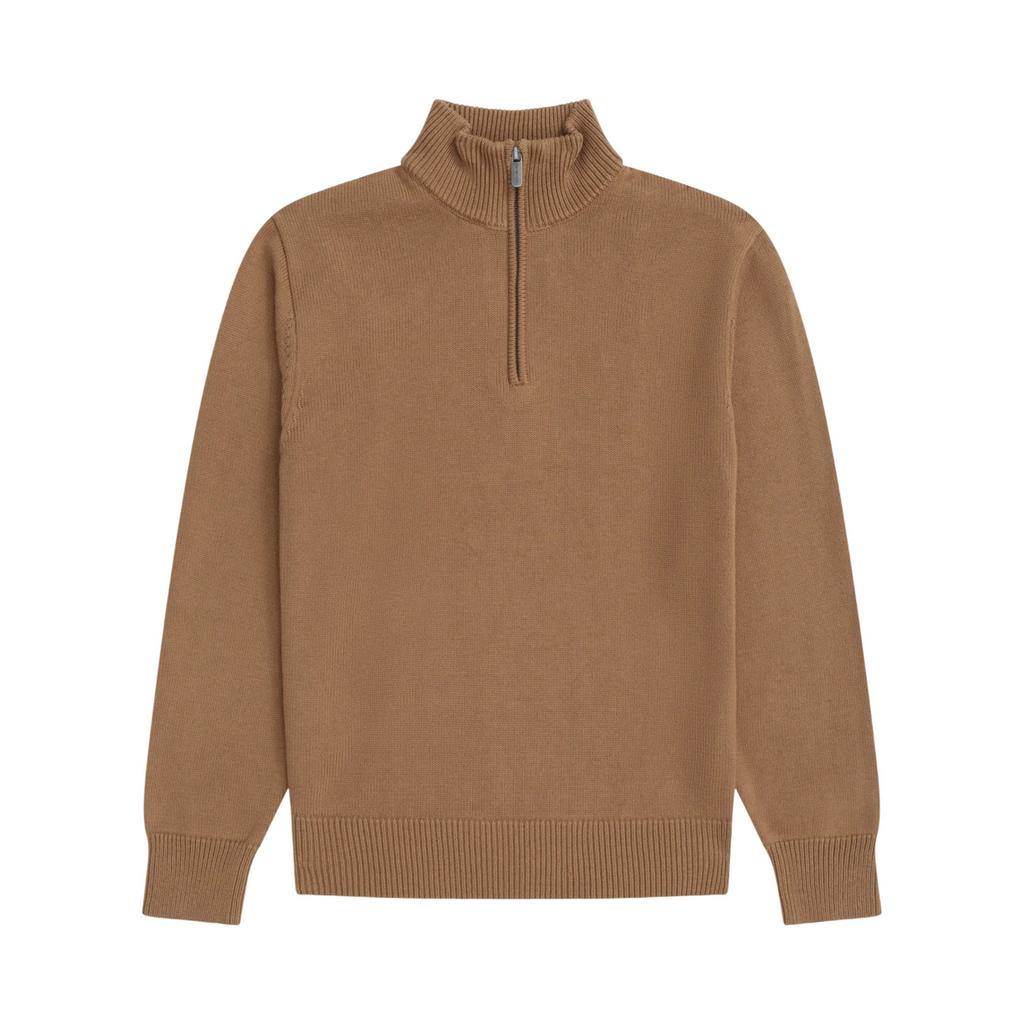 Animal Mens Ribbed Quarter Zip Jumper