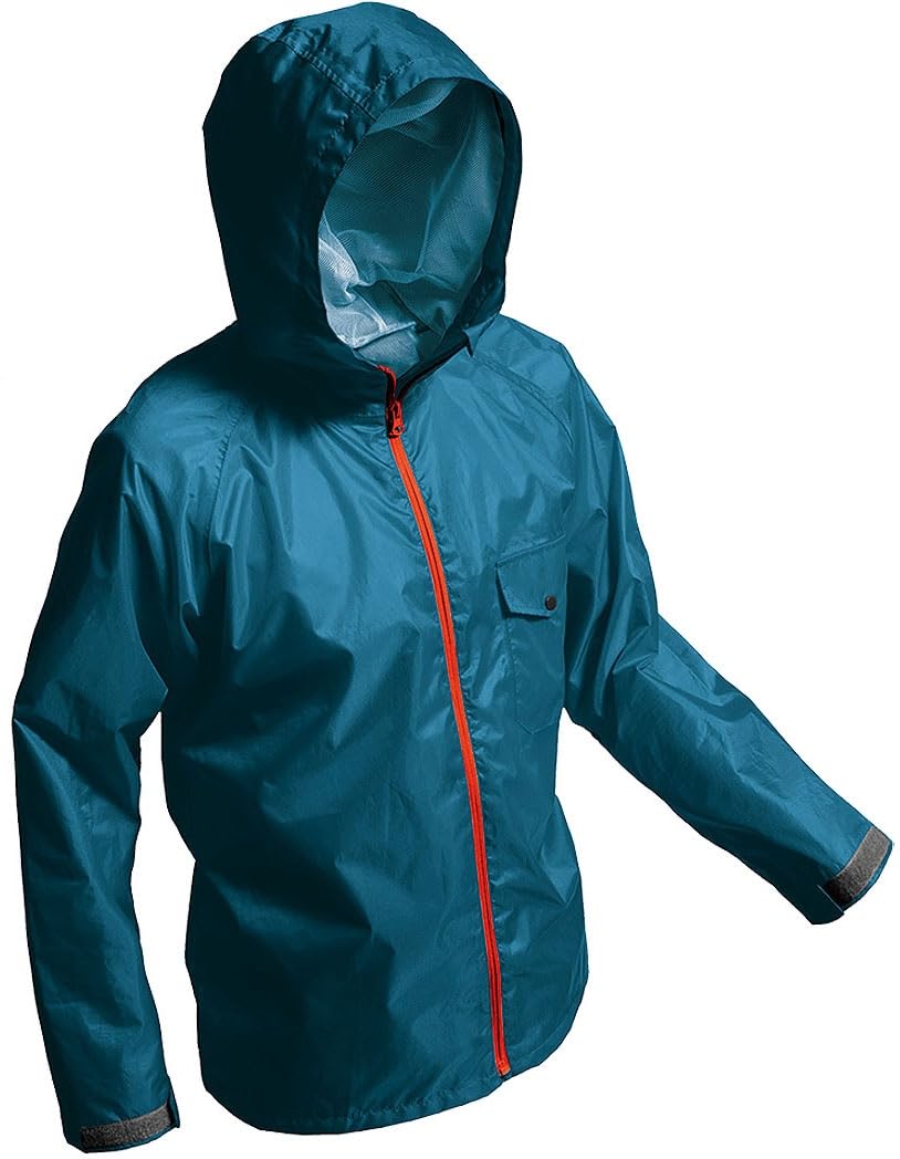 

[Makku] Men s Rain Suit AS-7100, Waterproof 10,000mm & Breathable 5,000g, Adjustable Hem & Sleeves, Reflective Piping, Ventilated Back, Blue, Size L синий