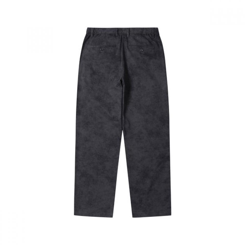 Customellow Black Straight Fit Cotton Pants Cwpas25122bkx