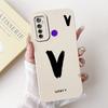 For Realme 5i RMX2030 6i RMX2040 Cover For Realme 6i Case Simple Fashion Letters A-Z Pattern Design Silicone Shockproof Bumper