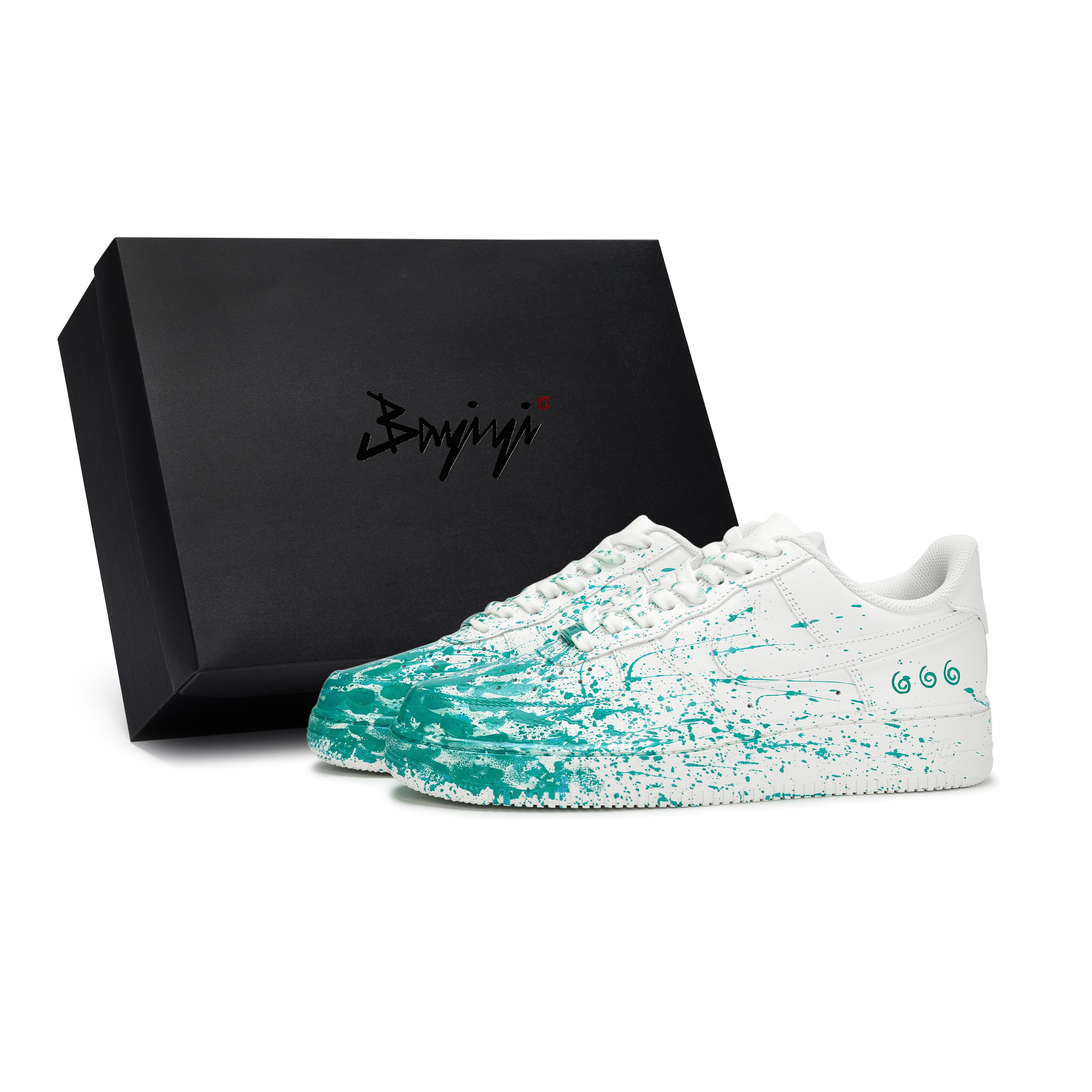 

Nike Air Force 1 Low top Skateboard Shoes Men s White Green CW2288-111(Team80-S-BOX) 38.5