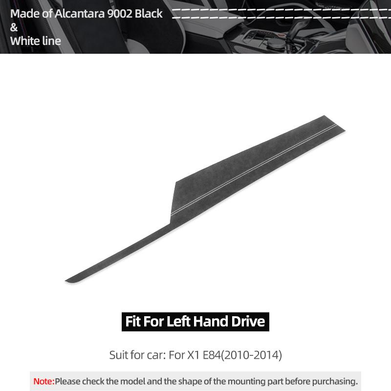 For BMW X1 E84 Made of Alcantara Dashboard Panel trument Trims Strips Performance Stickers Car Interior Tuning Accessories