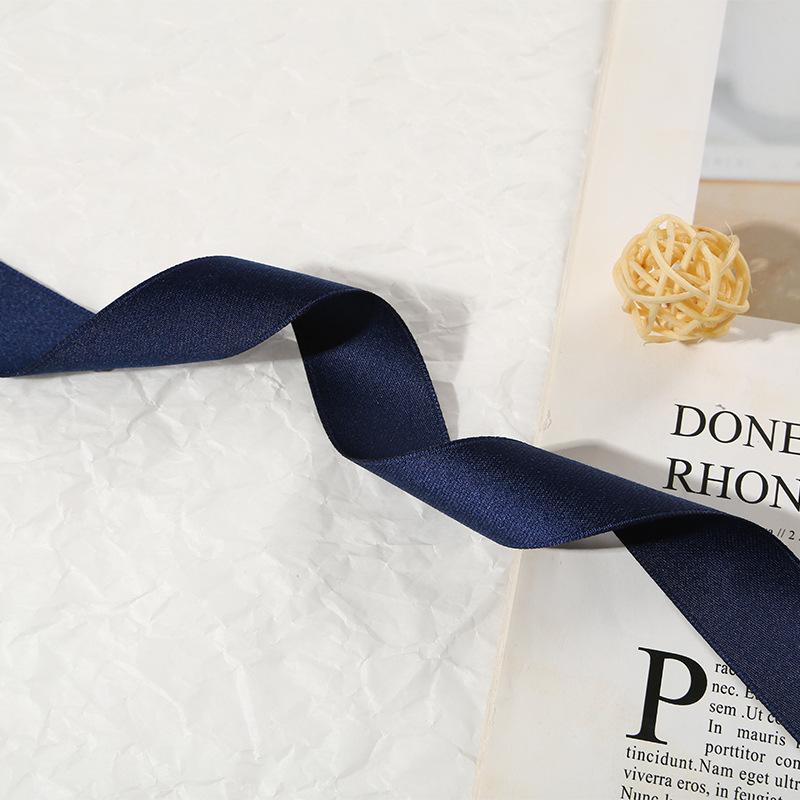 Double-Sided Matte Webbing Thickened Polyester-Cotton Jewelry Trophy Decorative Accessories Bow Colored Ribbon