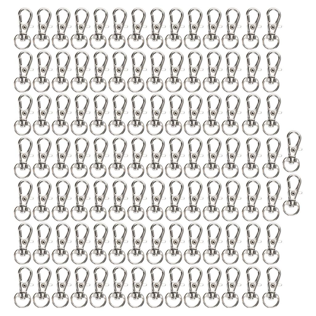 100PCS Bag Lobster Clasp Alloy Lanyard Snap Hook Lobster Claw Clasp DIY Luggage Accessories