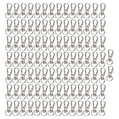 100PCS Bag Lobster Clasp Alloy Lanyard Snap Hook Lobster Claw Clasp DIY Luggage Accessories