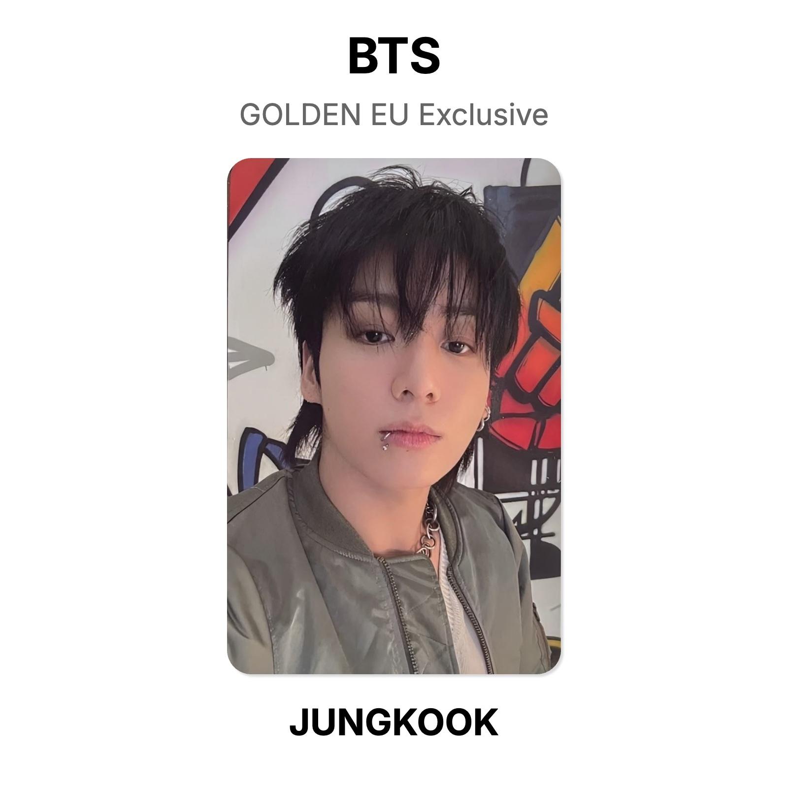 BTS JUNGKOOK GOLDEN EU Exclusive Official Photocard JUNGKOOK