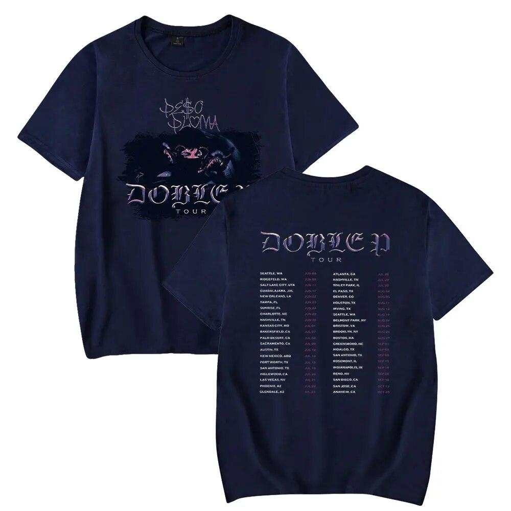 

Футболка Peso Pluma в стиле хип-хоп, модная футболка с круглым вырезом и короткими рукавами, женская футболка унисекс, одежда для мирового тура 2023, унисекс 4XL