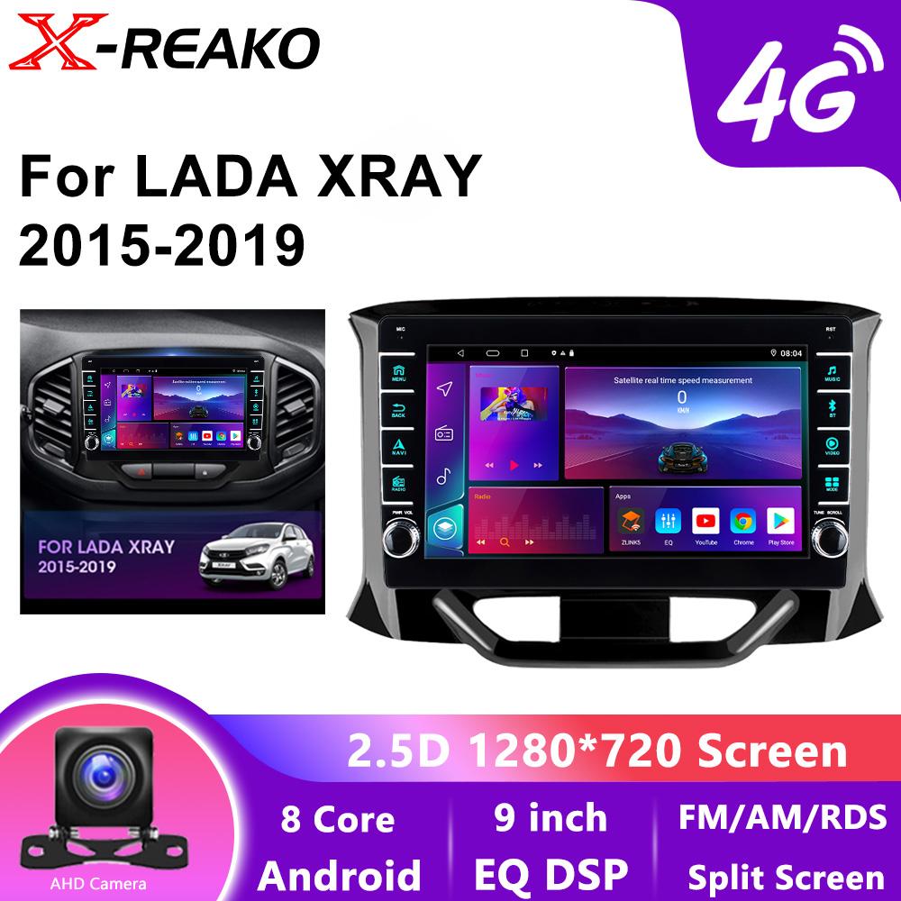 

Автомобильный радиоприемник REAKOSOUND 2Din Android, мультимедийный видеоплеер, автомобильная стереосистема для LADA X Ray Xray 2015-2019, головное устройство Carplay dvd 4+64+AHD