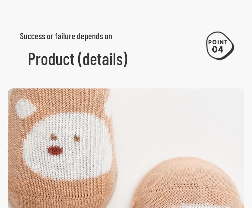 Baby Non-Slip Cartoon Cotton Socks for Newborns - Warm, Cold-Proof Walking Socks for Spring, Autumn, and Winter