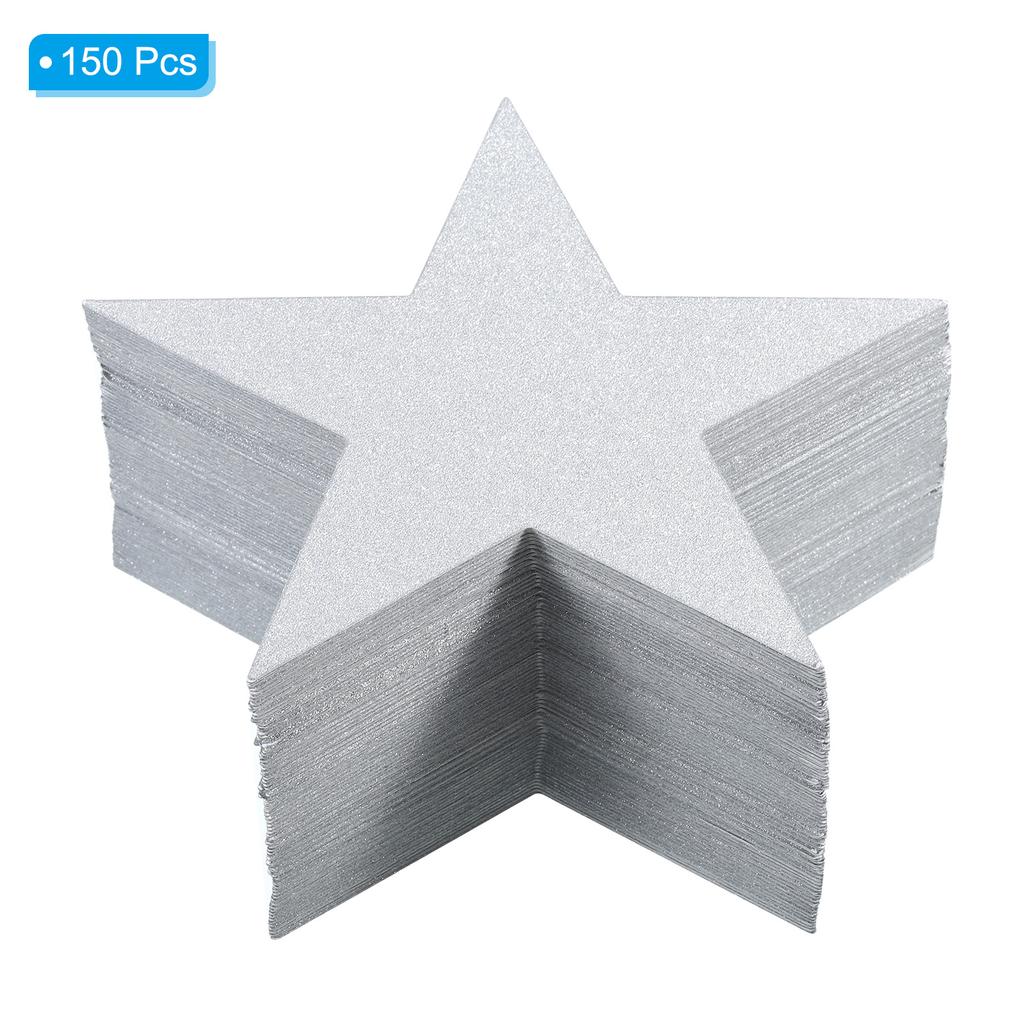 Cutouts Double Printed Paper Glitter Star Confetti Cutouts Cardboard Stars for Bulletin Board Classroom Party 48/60/150pcs