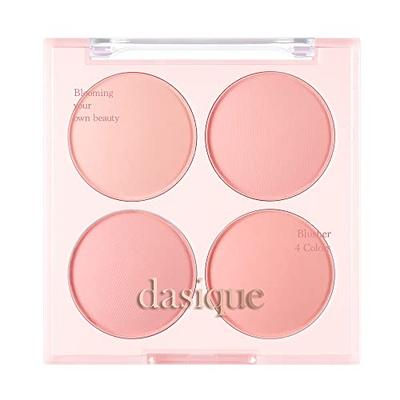 Official Dasique Blending Mood Cheek Blusher Palette (4-Color Blusher, Suitable for Warm and Cool Tones, Yellow and Cool Skin Tones) (07 Candy Berry)