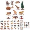 Authentic Plastic Prehistoric Animal And Primitive Human Decorative Toys For Kids