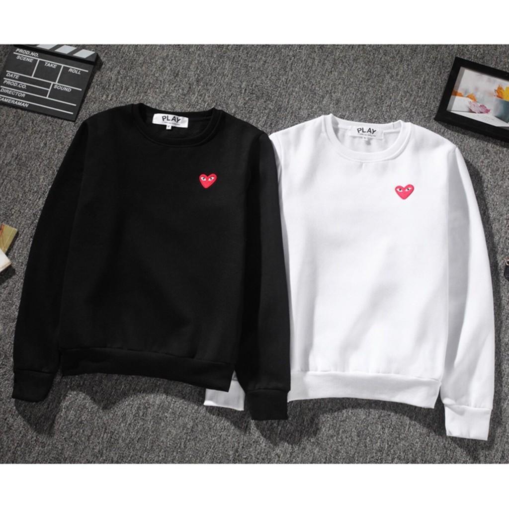 Womens Comme Mens Des Garcons Play Little Red Heart Cdg Hoodies Tops Pullover Uk