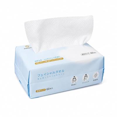Cleansing Towels, Extra Thick, 60 Sheets X 1 Pack, Disposable Facial Towels, Wet & Dry Use, Skin