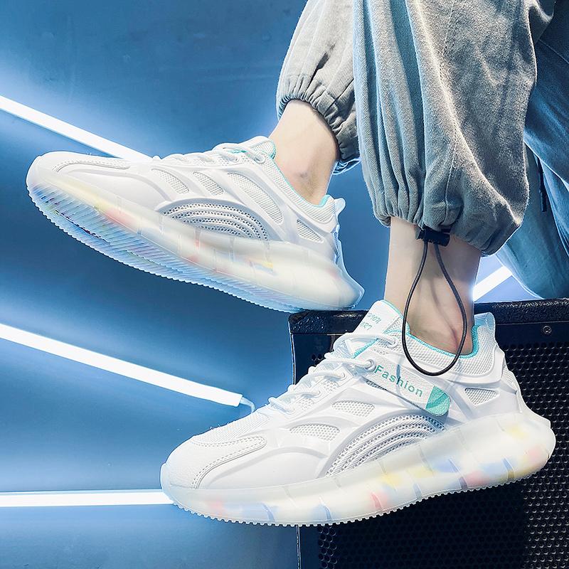 

Мужская летняя дышащая, нескользящая и износостойкая обувь, тонкая сетка, студенческая спортивная для бега, повседневная, Путянь, папины кроссовки, трендовая 39