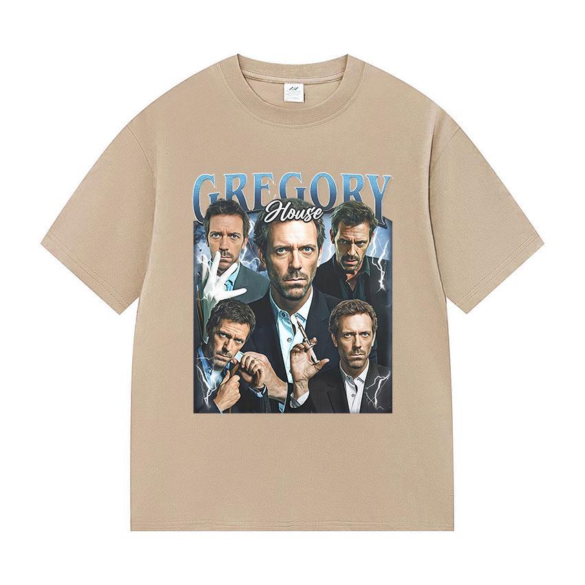 Dr Gregory House MD Funny Graphic T Shirt Unisexs Vintage Fashion Cotton Short Sleeve Tshirts Classic Fans Gift Clothing Tshirt