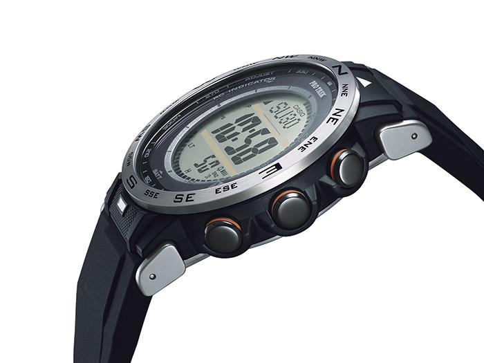 Casio Pro Trek Men's Stainless Steel 100M Water Resistant Digital Alarm Quartz Watch PRW-30-1A