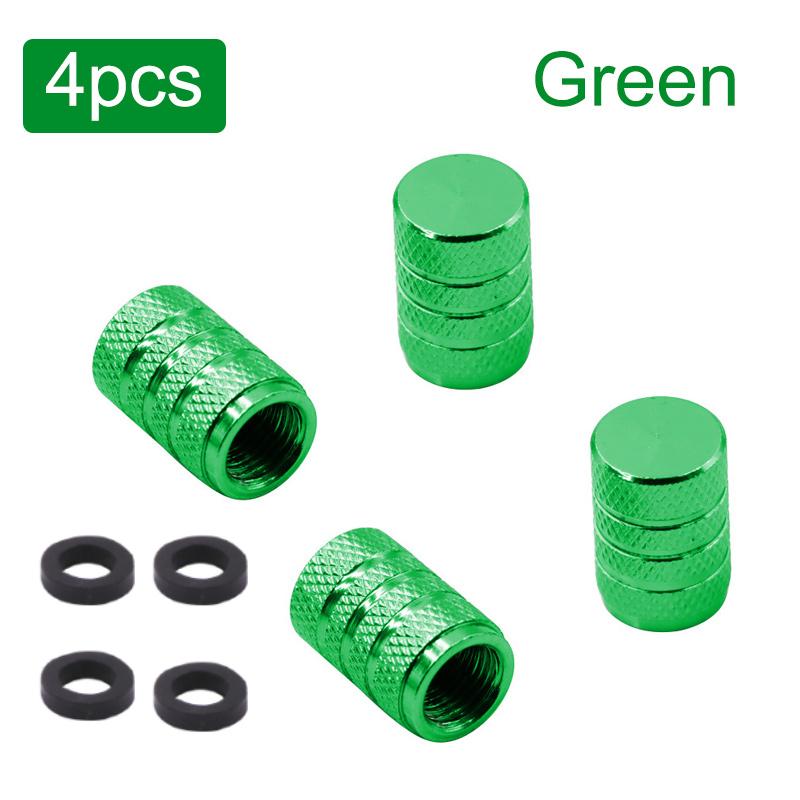 Aluminum Alloy Automobile Tire Valve Cap Three-Slot Circular Universal Valve Core Vacuum Tire Tire Pressure Monitoring Valve Cap Valve Stems 1