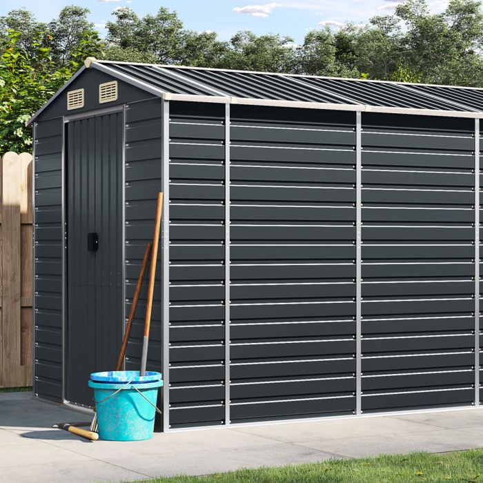 VidaXL Abri de Jardin, Cabane à Outils avec Poignées, Remise à Outils avec Toit Inclinable, Abri de Rangement Patio, 3188257