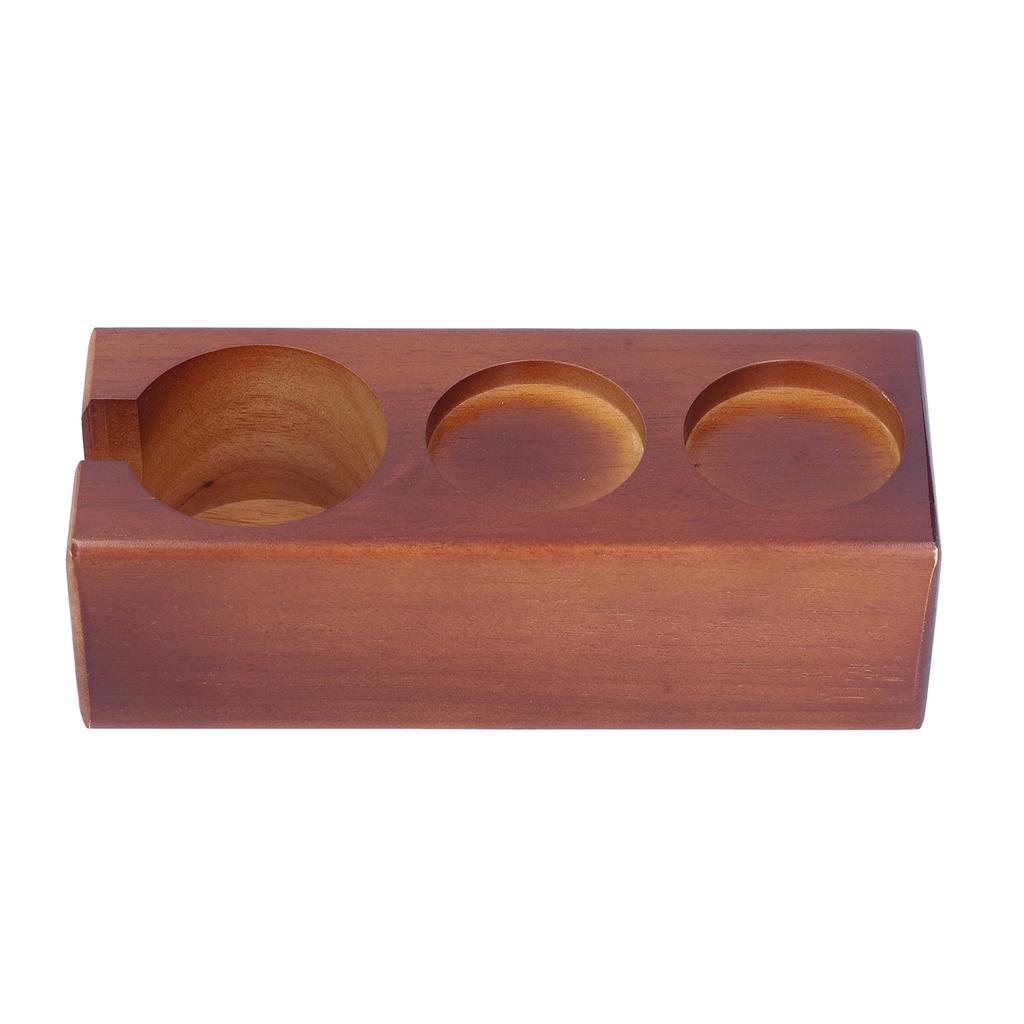 3?Slots Holz Kaffee Tamper Halter Siebträger Lagerung Stehen Stampfen Station Organizer Kaffee