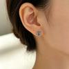 New Creative Punk 925 Sterling Silver Jewelry Retro Three-dimensional Fly Stud Earrings 3484