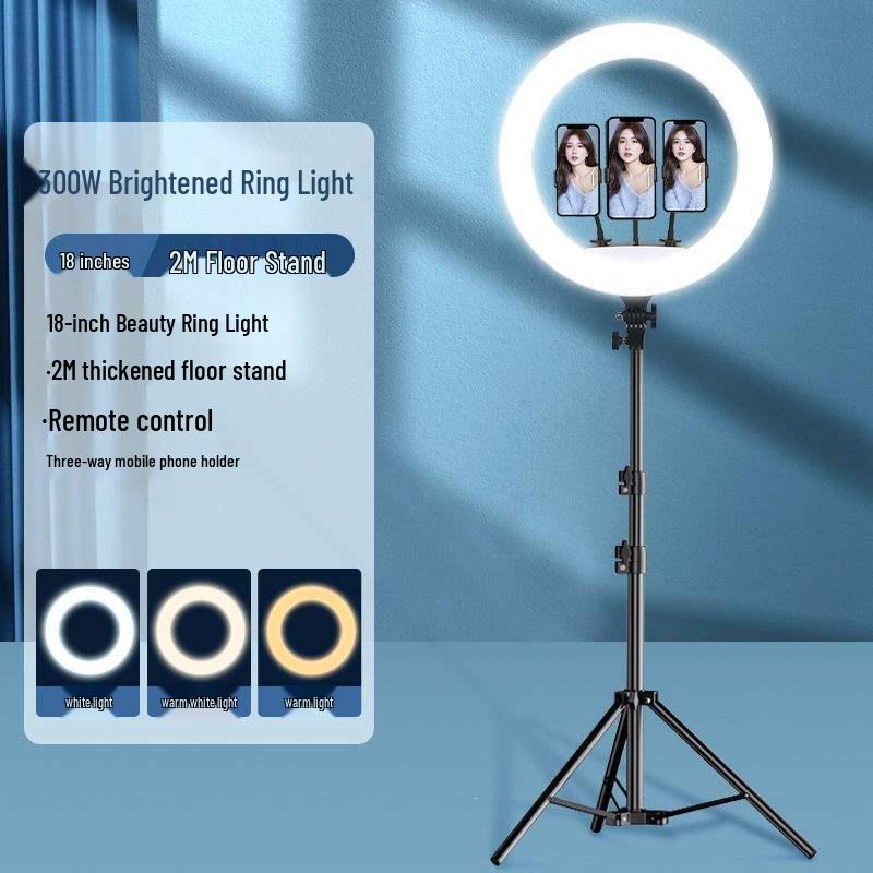 22-Inch Ring Light Stand for Live Streaming and Selfies, Compatible with Douyin Style